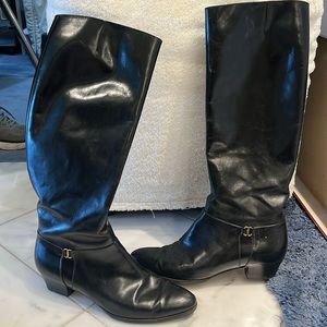 Tall black boots. Size 8. Vero cuoio